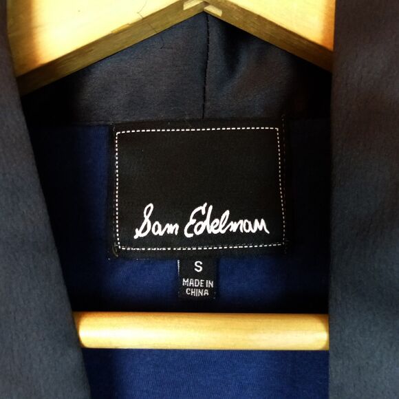 Sam Edelman Jacket Womens S Black Velvet Smoking Wrap Back Lace Boho Hippie - Picture 6 of 12